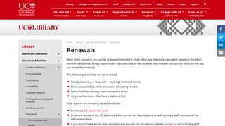 
                            5. Renewals | University of Canterbury
