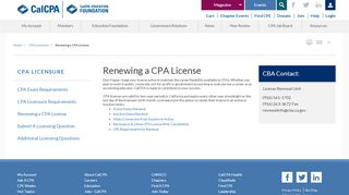 
                            6. Renewing a CPA License - CalCPA