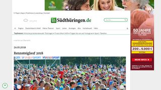 
                            13. Rennsteiglauf 2018, 26.05.2018 | inSüdthüringen.de