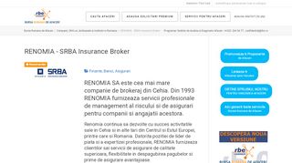 
                            13. RENOMIA - SRBA Insurance Broker - Bursa Romana de Afaceri