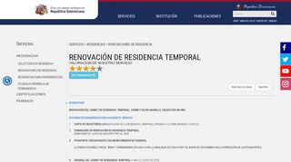 
                            9. Renovación de residencia temporal - Dirección General de Migración