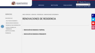 
                            3. Renovaciones de Residencia - Dirección General de Migración