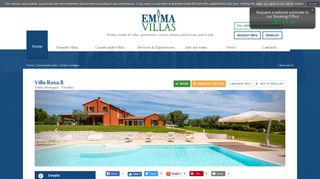 
                            12. Rent Villa Villa Rosa 8 at Tavullia Rimini/Pesaro Urbino in Emilia ...