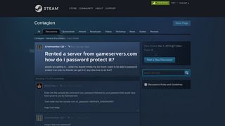
                            7. Rented a server from gameservers.com how do i password protect it ...