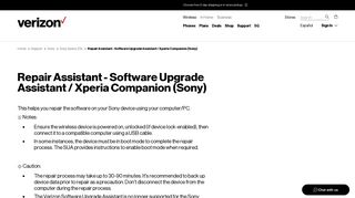 
                            6. Repair Assistant - Software Upgrade Assistant / Xperia Companion ...