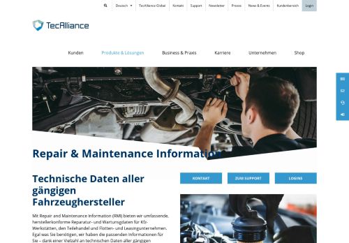 
                            4. Repair & Maintenance Information (RMI) | TecAlliance