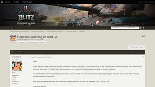 
                            11. Repeated crashing on start up - Gameplay - World of Tanks Blitz ...