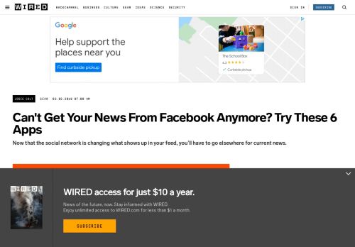 
                            12. Replacements for Facebook News Feed: Nuzzel, Flipboard, Digg - Wired