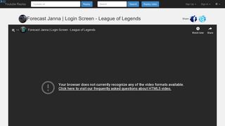 
                            7. Replay Forecast Janna | Login Screen - League of Legends ...