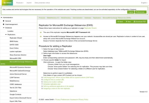 
                            12. Replicator for Microsoft® Exchange Webservice (EWS)