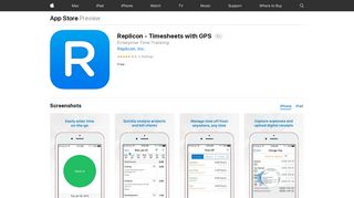 
                            9. Replicon - Timesheets with GPS on the App Store - iTunes - Apple