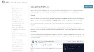 
                            5. Repl.it - Docs