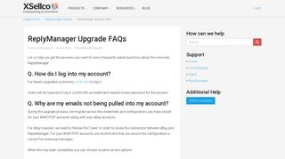 
                            5. ReplyManager Upgrade FAQs - Xsellco Support