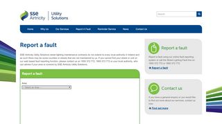
                            13. Report a fault - SSE Airtricity Utility Solutions