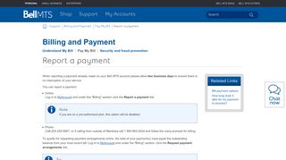 
                            6. Report a payment | MTS
