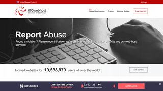 
                            13. Report abuse, phishing, fraud, scam or spam - 000Webhost