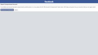 
                            5. Report Compromised Account - Facebook