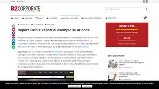 
                            9. Report iCribis: report di esempio su aziende - B2corporate