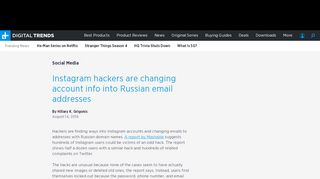
                            9. Report: Instagram Hackers Are Changing Accounts to Russian Emails ...