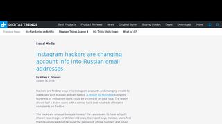 
                            3. Report: Instagram Hackers Are Changing Accounts to Russian Emails ...