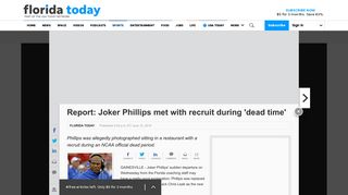 
                            8. Report: Joker Phillips met with recruit during 'dead time' - ...