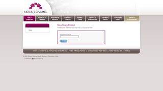 
                            4. Report Login Problem - Mount Carmel