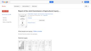 
                            11. Report of the Joint Commission of Agricultural Inquiry - Google Books Result