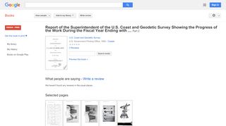 
                            11. Report of the Superintendent of the U.S. Coast and Geodetic Survey ...