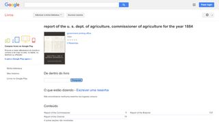 
                            6. report of the u. s. dept. of agriculture, commissioner of ...