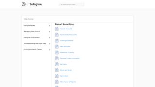 
                            6. Report Something - Instagram Help Center