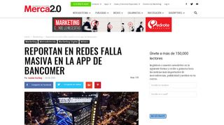 
                            12. Reportan en redes falla masiva en la app de Bancomer