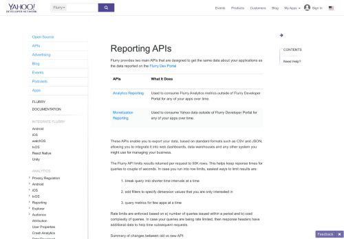 
                            6. Reporting APIs - Yahoo Developer Network