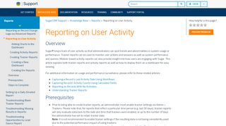 
                            4. Reporting on User Activity - SugarCRM Support Site