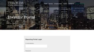 
                            13. Reporting Portal Login – Theorem Fund Services