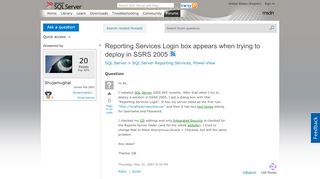 
                            3. Reporting Services Login box appears when trying to ...