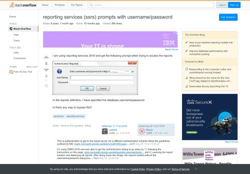 
                            1. reporting services (ssrs) prompts with username/password - Stack ...