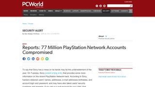 
                            9. Reports: 77 Million PlayStation Network Accounts Compromised ...