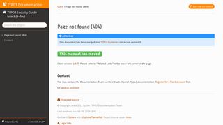 
                            1. Reports and Logs — TYPO3 Security Guide 1.0.6 documentation