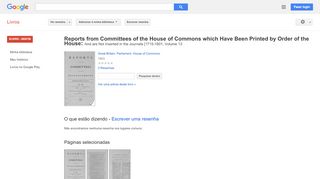 
                            8. Reports from Committees of the House of Commons which Have Been ...