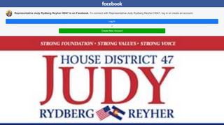 
                            13. Representative Judy Rydberg Reyher HD47 - Home | Facebook