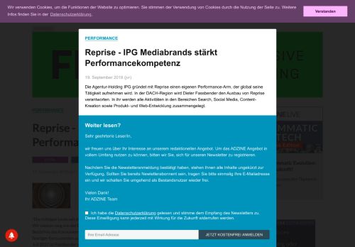 
                            12. Reprise - IPG Mediabrands stärkt Performancekompetenz - ADZINE ...