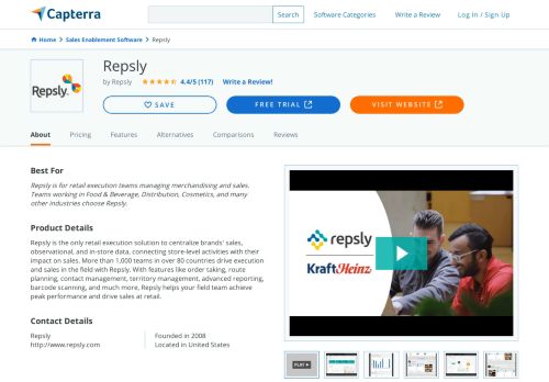 
                            5. Repsly Reviews and Pricing - 2019 - Capterra