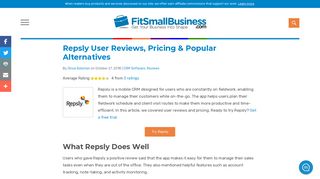 
                            6. Repsly User Reviews, Pricing & Popular Alternatives