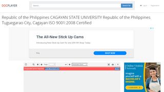 
                            11. Republic of the Philippines CAGAYAN STATE UNIVERSITY Republic ...