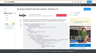 
                            4. req.login() doesn't save the session - Express V4 - Stack Overflow
