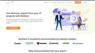 
                            1. ReQtest: Requirements, Test Management, Bug Tracking Tool