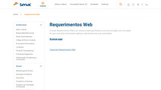 
                            2. Requerimentos Web - Senac RJ