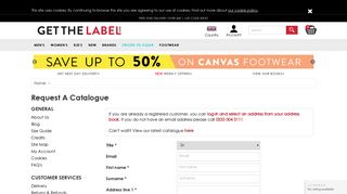 
                            3. Request a Catalogue - Get The Label | Designer Clothes At Massive ...