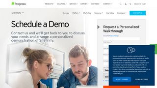 
                            6. Request a Sitefinity Demo Today - Progress Software Corporation