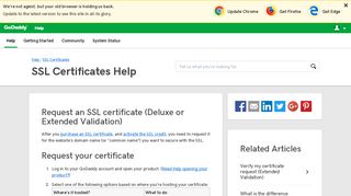 
                            5. Request an SSL certificate (Deluxe or Extended Validation) | GoDaddy ...